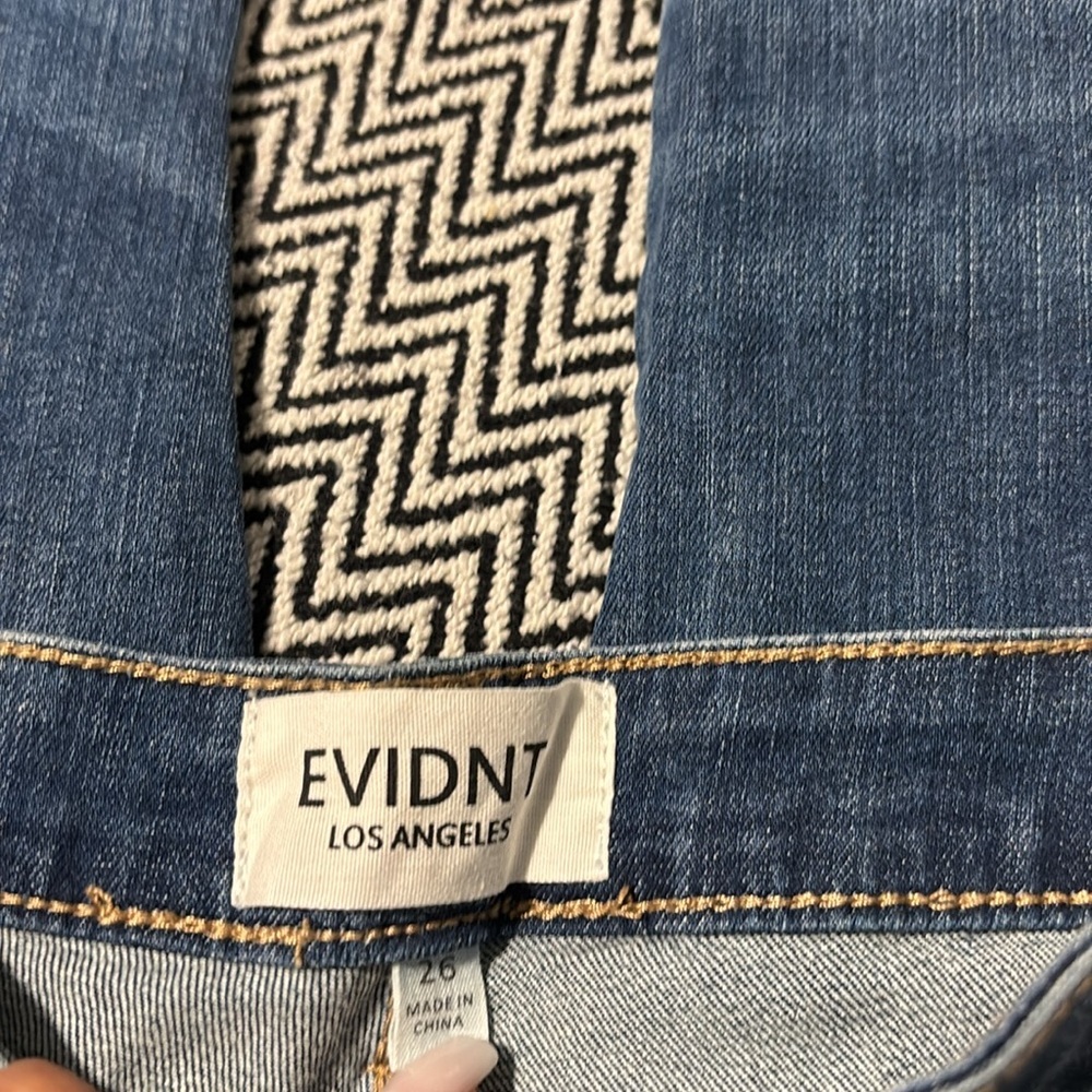 Anthropologie | EVIDNT Florence Straight Leg Jeans | Sz 26 - Picture 5 of 8